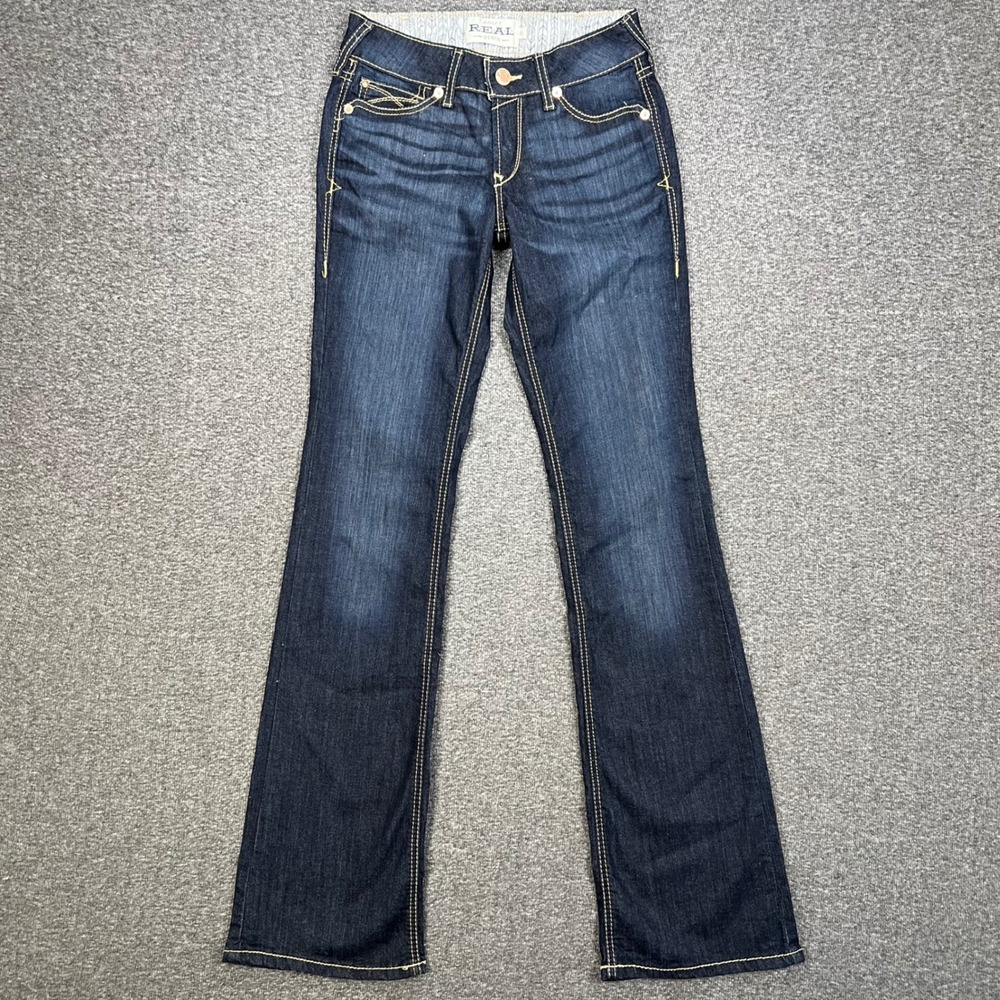 Ariat Jocelyn Bootcut Jeans Womens 27L Dark Western Rodeo Cowgirl Stretch NEW